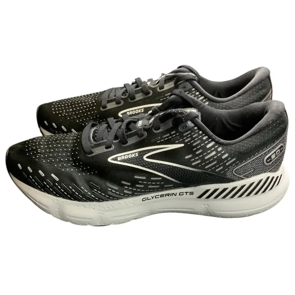 Brooks Glycerin GTS 20 Men’s 10.5 D Black Running Shoes DNA LOFT Support